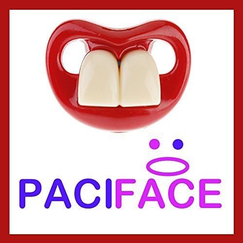Two Front Teeth Pacifier-BPA Free Pacifier for Baby 0-6 6-12 Months - For Infants, Newborns, Boys and Girls - Funny Novelty Pacifier - Full Money Back Guarantee by PACIFACE