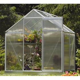 4 x 6 Aluminium Greenhouse with Polycarbonate (tw)