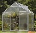 Outdoor Living : 4 x 6 Aluminium Greenhouse with Polycarbonate (tw)