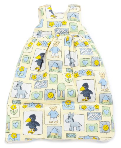 Tavolinchen 40/430-0-70 - Daunenschlafsack Rabe gelb, Gr&ouml;&szlig;e 70 cm