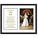 Father Thank You Wedding Gift - Thank You Poem from Son or Daughter in 8x10 Inch Frame with Room for a Photo