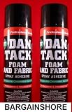 2 Cans of Dan Tack Foam Speaker Box Carpet Car Auto Liner and Fabric Spray Glue Adhesive