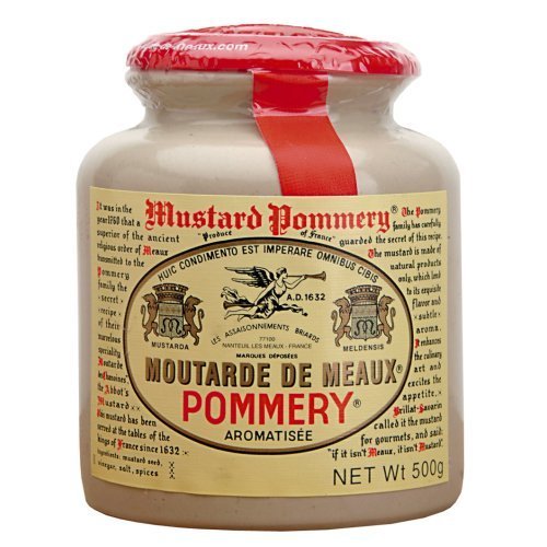 3 jars of Pommery Mustard Meaux Moutarde 500 gr 17 oz Pottery crock ~ save and save on... by Dijon Mustards