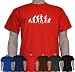 Ape to Photographer - Funny Evolution of Man T-Shirt! (red)