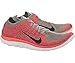 Nike Women's Wmns Free 4.0 Flyknit, LGHT CHRCL/BLACK-HYPR PUNCH-BRGHT