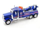 Jada Toys 1/32 Scale Peterbilt Model 379 Tow Truck-american in Color Blue