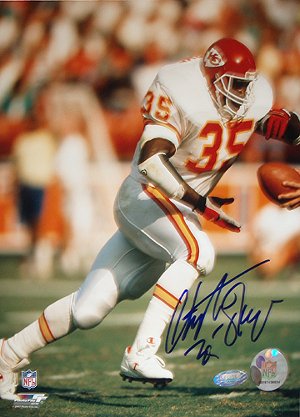 Christian Okoye signed Kansas City Chiefs 8x10 Photo- Steiner Hologram