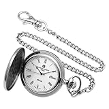 Charles-Hubert, Paris Stainless Steel Quartz Pocket Watch