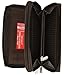 Marshal Genuine Leather Double Zipper Clutch Checkbook Wallet for Women #4575CF