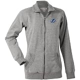 Antigua Tampa Bay Lightning Women's Revolution Full Zip Fleece Jacket - Lightning Grey Extra Large