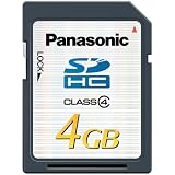 Panasonic 4GB Class 4 High Speed SDHC Card- 10MB/s