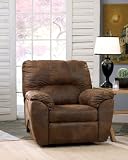 Black Deluxe Leather UPHOLSTERED RECLINER