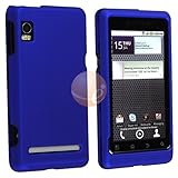 Snap-on Rubber Coated Case for Motorola A955 Droid 2, Dark Blue