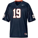Nike Virginia Cavaliers #19 Youth Replica Football Jersey-Navy Blue (Small)