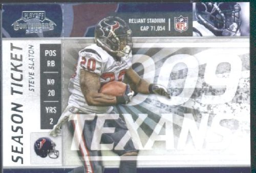 2009 Playoff Contenders Football Card # 41 Steve Slaton Houston Texans Mint Condition NFL Card- Shipped In Protective ScrewDown Display Case!