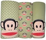 Paul Frank Receiving Blanket, 3 Pack