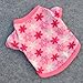 WXBUY Pet Dogs Fleece Fur Coat Clothes Puppy T-shirts Pink S
