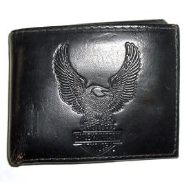 Harley Davidson~ Harley Davidson Wallet~ Full Grain Leather~ Tri-Fold Deluxe Wallet~ Approx 4