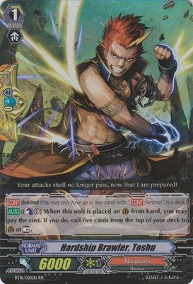 Cardfight!! Vanguard TCG - Hardship Brawler, Toshu (BT16/021EN) - Booster Set 16: Legion of Dragons & Blades ver.E