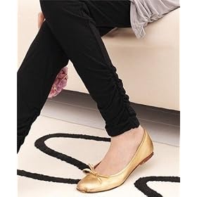 Full-Length Black Ruched Maternity Leggings - UK size 14