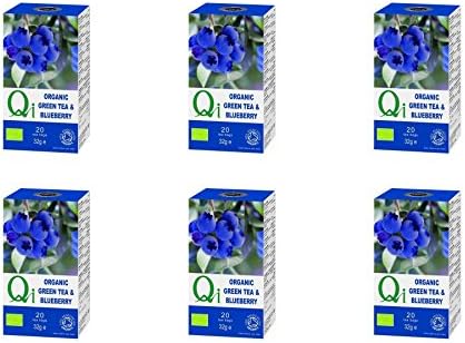 (6 PACK) - Herbal/H Green Tea &amp; Blueberry - Organic| 20 Bags |6 PACK - SUPER SAVER - SAVE MONEY