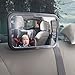 Backseat Baby Car Mirror - Rear Facing by Omnitots - Crash Tested - Large Safe & Shatterproof Adjustable Wide Angled With Clear Convex Reflection - 100% Lifetime Guarantee - Best Child View