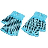 ProSource Grippy Yoga Gloves, Non-Slip Fingerless Design in Multiple Colors