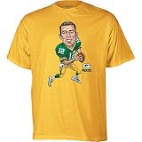Green Bay Packers Aaron Rodgers #12 Caricature Men's T-Shirt, X-Large