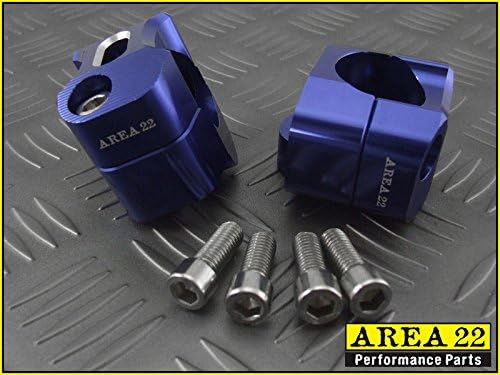 Area 22 2014/2015 Honda MSX125 Grom Fat Handle Bars and Mounts Combo 28mm (Blue)