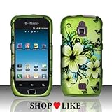 Rubberized Hawaiian Flower Snap on Design Case Hard Case Skin Cover Facepla ....