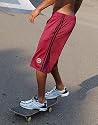 Skatershort Extra Long - Bermuda Boxer Short im Skater-Style - Baseball Star Training Action 1956