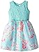 Pinky Pink Little Girls' Floral Print Dress with Crinoline