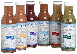 Sophia's Gourmet Foods Greek Island Dressings 6-Count Variety Pack, 12-Ounce Bottles (Pack of 6)