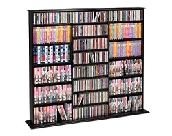 Furniture By Prepac Black Triple Width Wall Storage