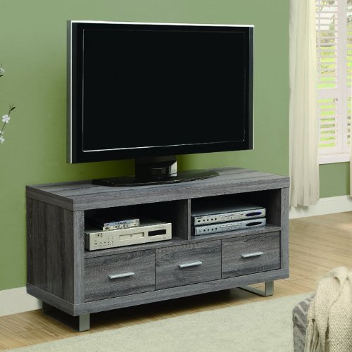 affordable Monarch ReclaimedLook TV Console with 3 Drawers 48Inch