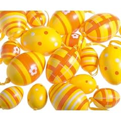 Deko-Woerner Eier gelb/orange klein+gro� sort.12tl
