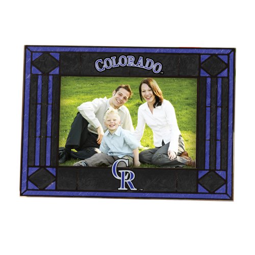 MLB Colorado Rockies Art Glass Horizontal Frame