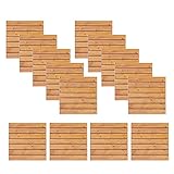 ウッドタイル ウッドパネル 木製タイル 木製パネル ウッドデッキ 杉材 幅45cm 14枚セット ブラウン BR〔A〕