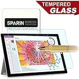 Sparin Surface 3 Screen Protector, [Tempered Glass] [Ultra Clear] [Bubble Free] Protector for Microsoft Surface 3 (10.8-Inch), [Not For Microsoft Surface Pro 3 12-Inch]