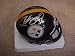Jerome Bettis Hand Signed Autographed Pittsburgh Steelers Riddell Football Mini Helmet w/ Photo of Signing