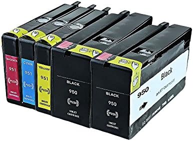 ETI Office 950XL 951XL Ink Cartridge Replacement For HP Officejet PRO8100 8600 8610 8620 8630 8640 8660 8615 8625 251dw 276dw (2x Black, 1x Cyan, 1x Magenta, 1x Yellow)