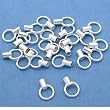 25 Sterling Silver Crimp Necklace Cord End Beading 7mm