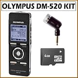 OlympusDM-520DigitalVoiceRecorderandMP3Player+AccessoryKit