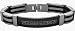 Mens Stainless Steel & Rubber Bracelet