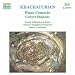 Khatchaturian Klavier und Orchester Konz