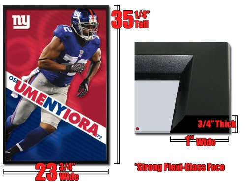 Framed Osi Umenyiora New York Giants Poster Fr4828