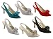 Silver Prom Shoes Ladies Wedding Bridesmaid Party Shoes Prom Sandals In Red White Black Ivory Silver Turquise With Medium Heels In UK Size 3-8