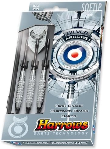 #54406 Harrows Silver Arrows 16g Soft Tip Dart Set