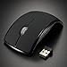 Blansdi 2.4GHz USB Wireless Cordless Optical Mouse Mice For PC Laptop (.Black Foldable)
