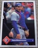 1993 Donruss Ivan Rodriguez # 187 MLB Baseball Card